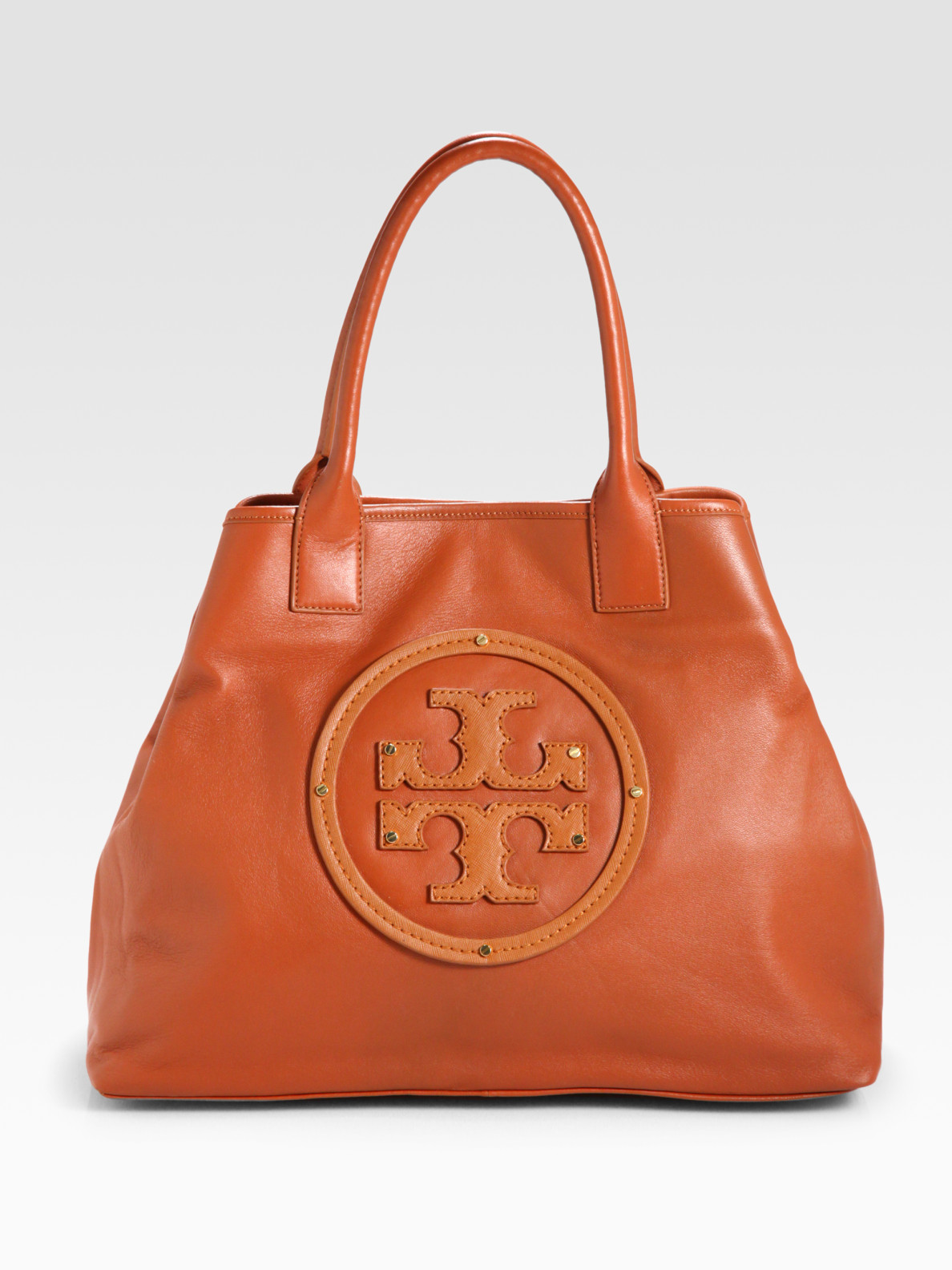Lyst - Tory Burch Stacked Logo Summer Tote Bag in Brown