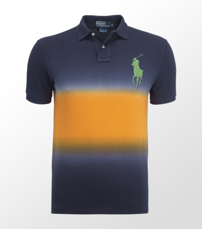 mens tie dye polo shirt