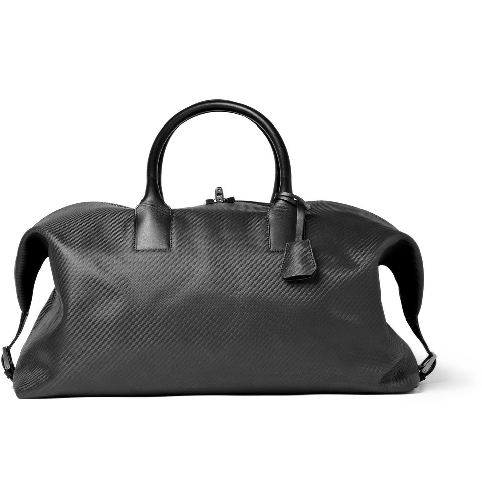 Dunhill Chassis Leather Holdall Bag in Black for Men Lyst UK