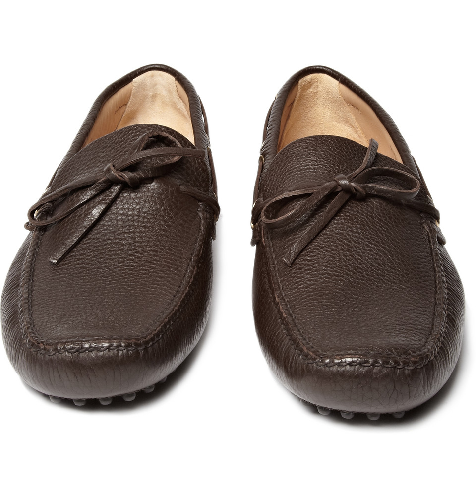 Car Shoe Leather Classic Driving Shoes in Brown for Men Lyst
