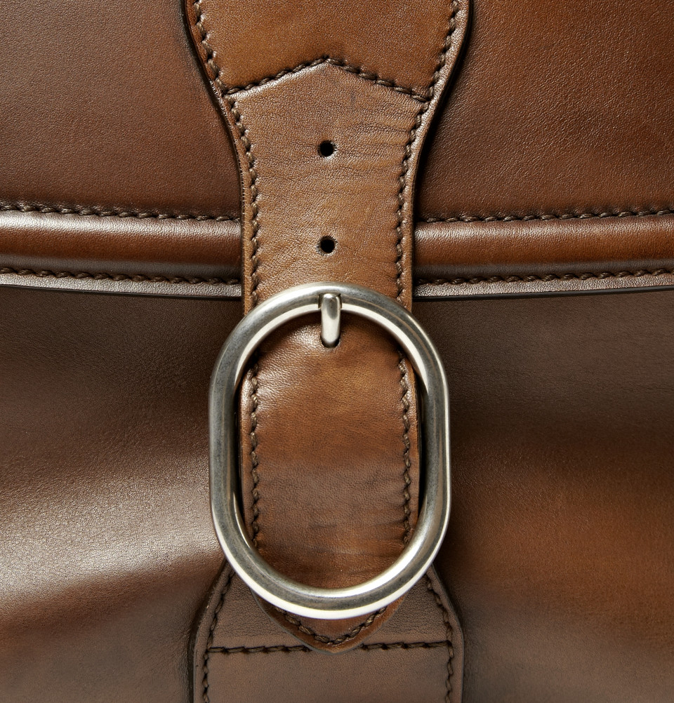 Gucci Brown Leather Messenger Bag Literacy Basics