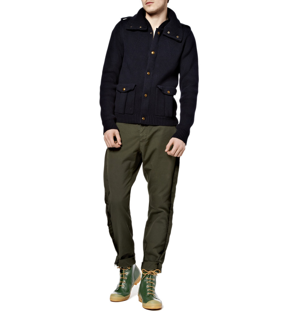 HUNTER Thurloe Laceup Wellington Boots in Green for Men Lyst