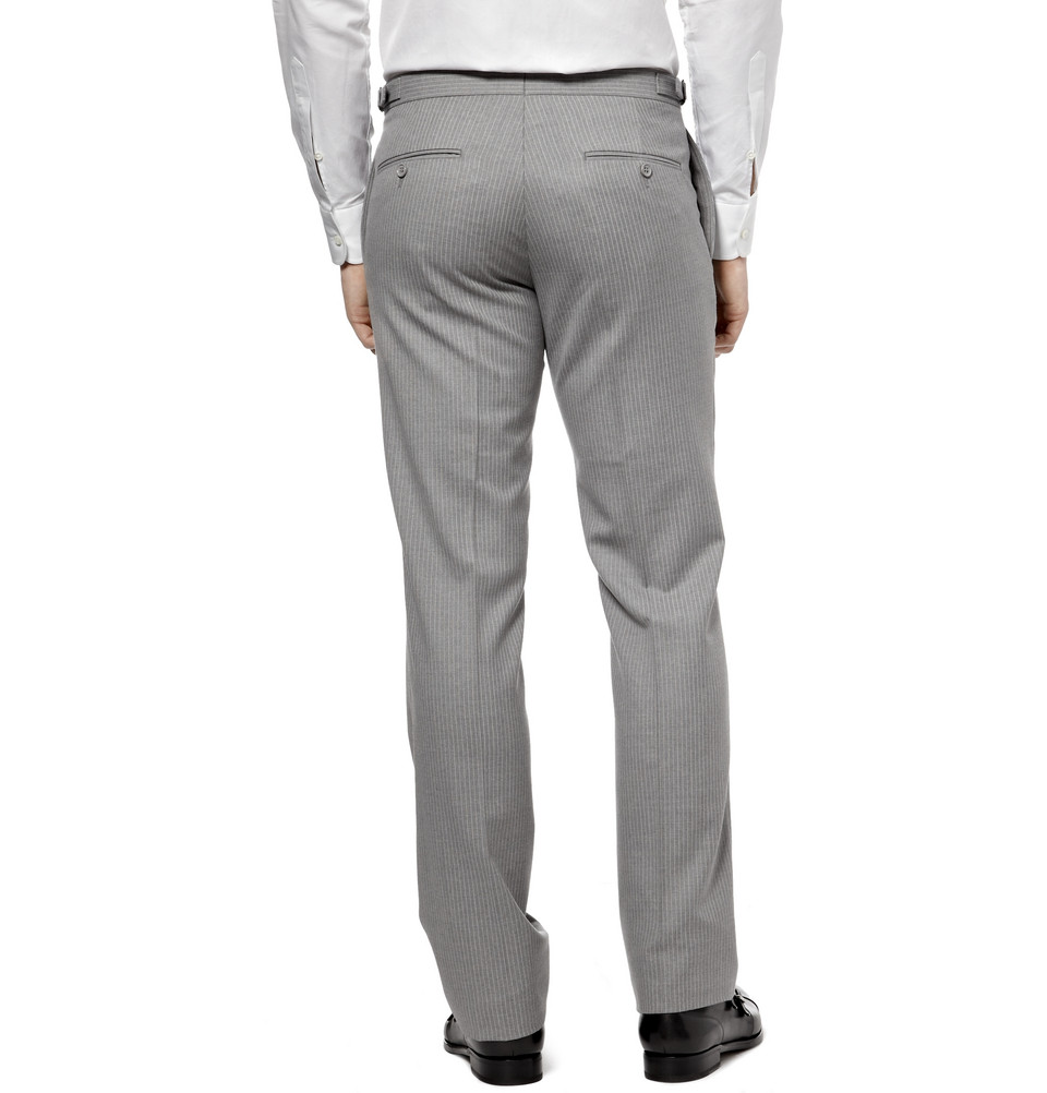 Ralph lauren black label Anthony Pinstripe Wool Suit in Gray for Men | Lyst
