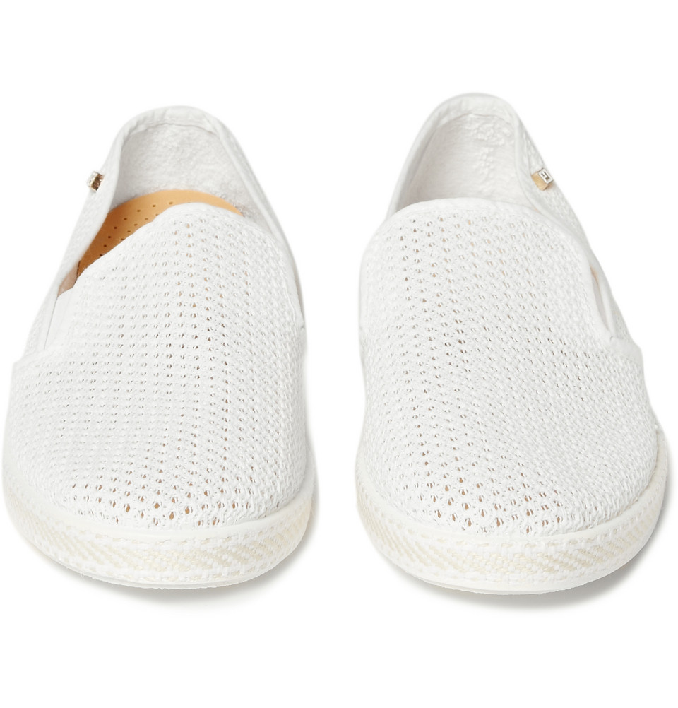 Rivieras White Mesh Slip-on Shoes for Men | Lyst