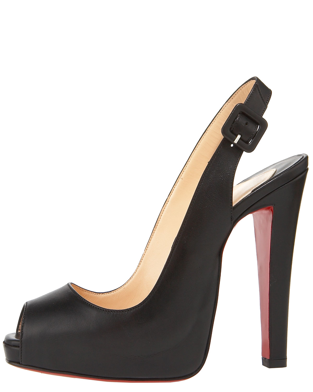 christian louboutin thick heel