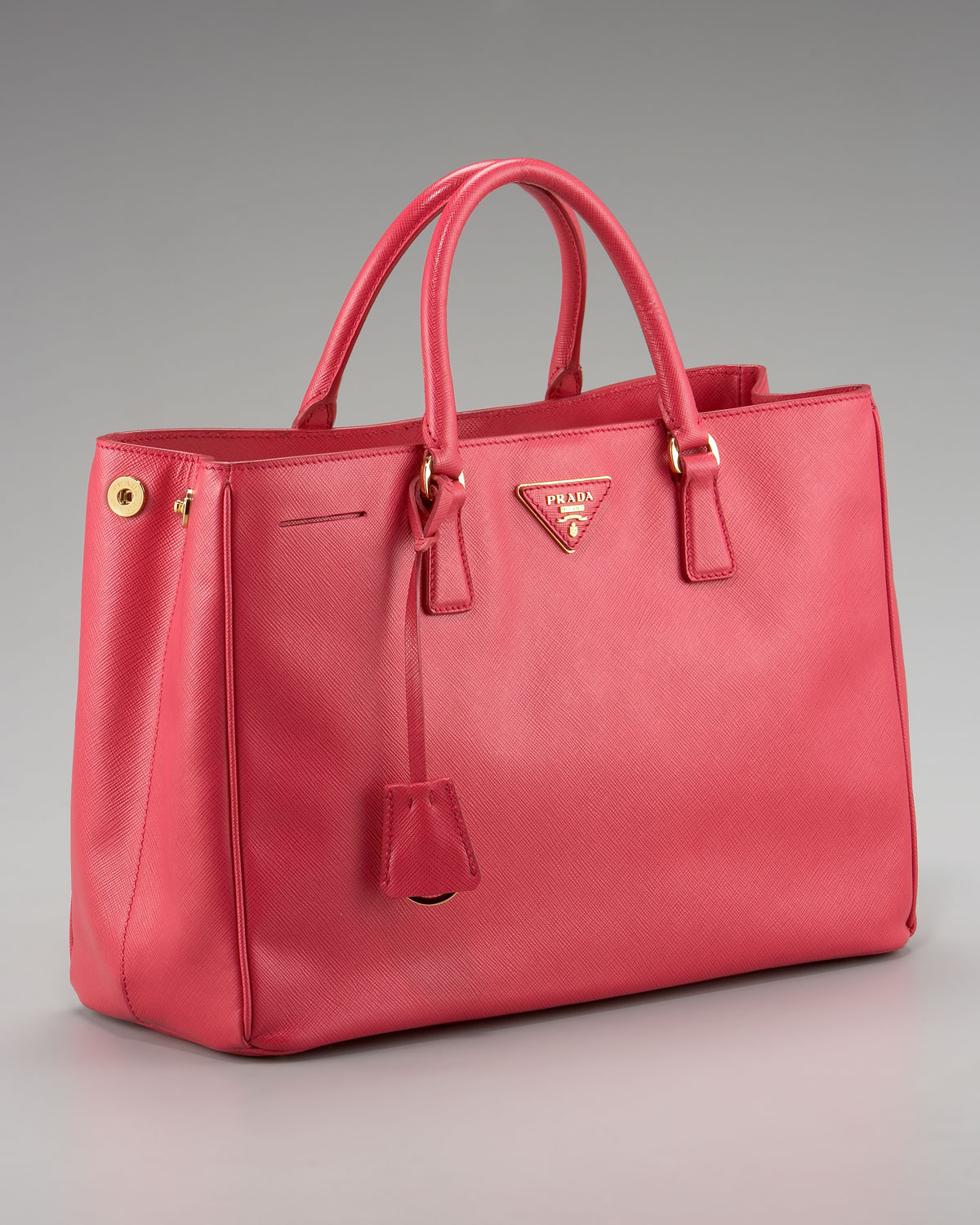 Prada Saffiano Lux Tote in Pink - Lyst