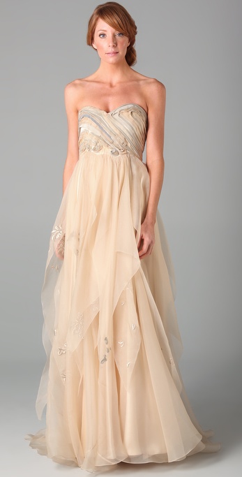 Lyst - Catherine Deane Giselle Gown in Natural