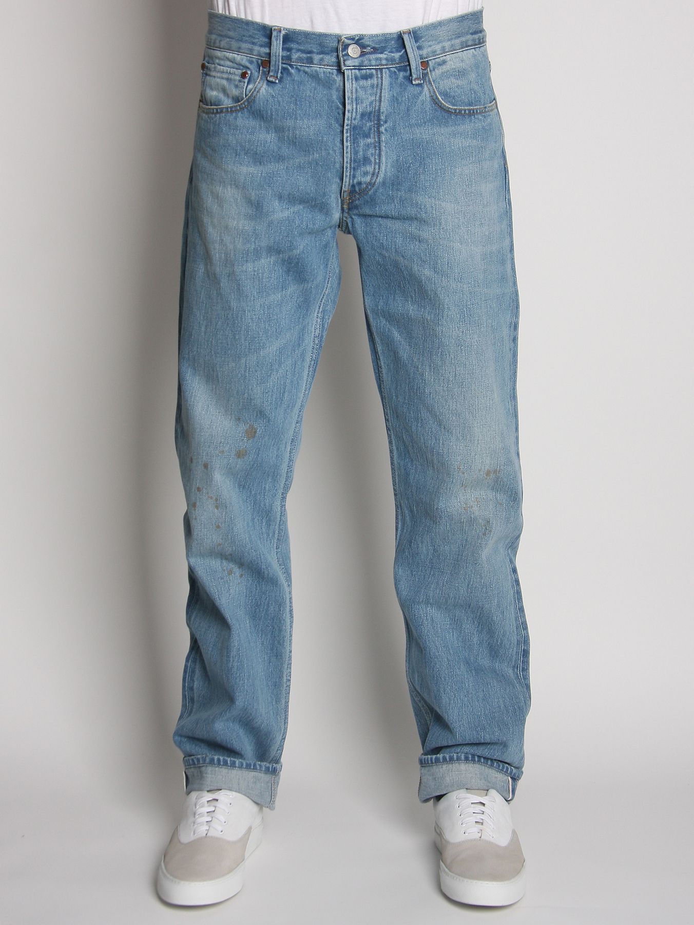 Our Legacy Our Jeans Regular Selvedge Vintage Washed Denim Jeans in ...