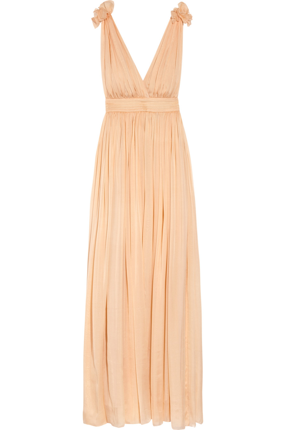 Dolce & Gabbana Backless Silk-chiffon Gown in Cream (Natural) - Lyst