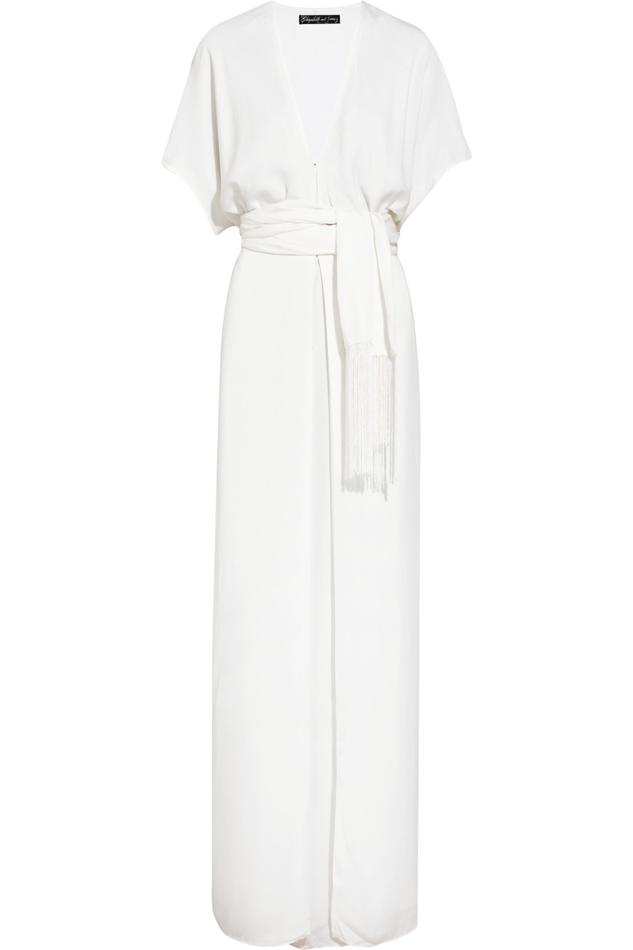 Elizabeth and James Anita Belted Kimono Maxi Dress in White - Lyst