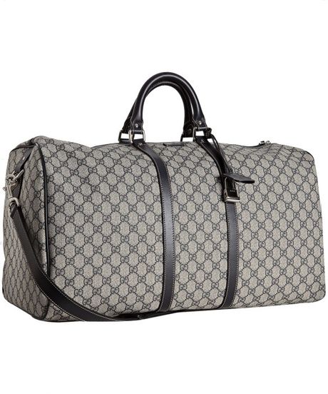 Gucci Blue Gg Plus Large Travel Duffle Bag in Blue for Men | Lyst