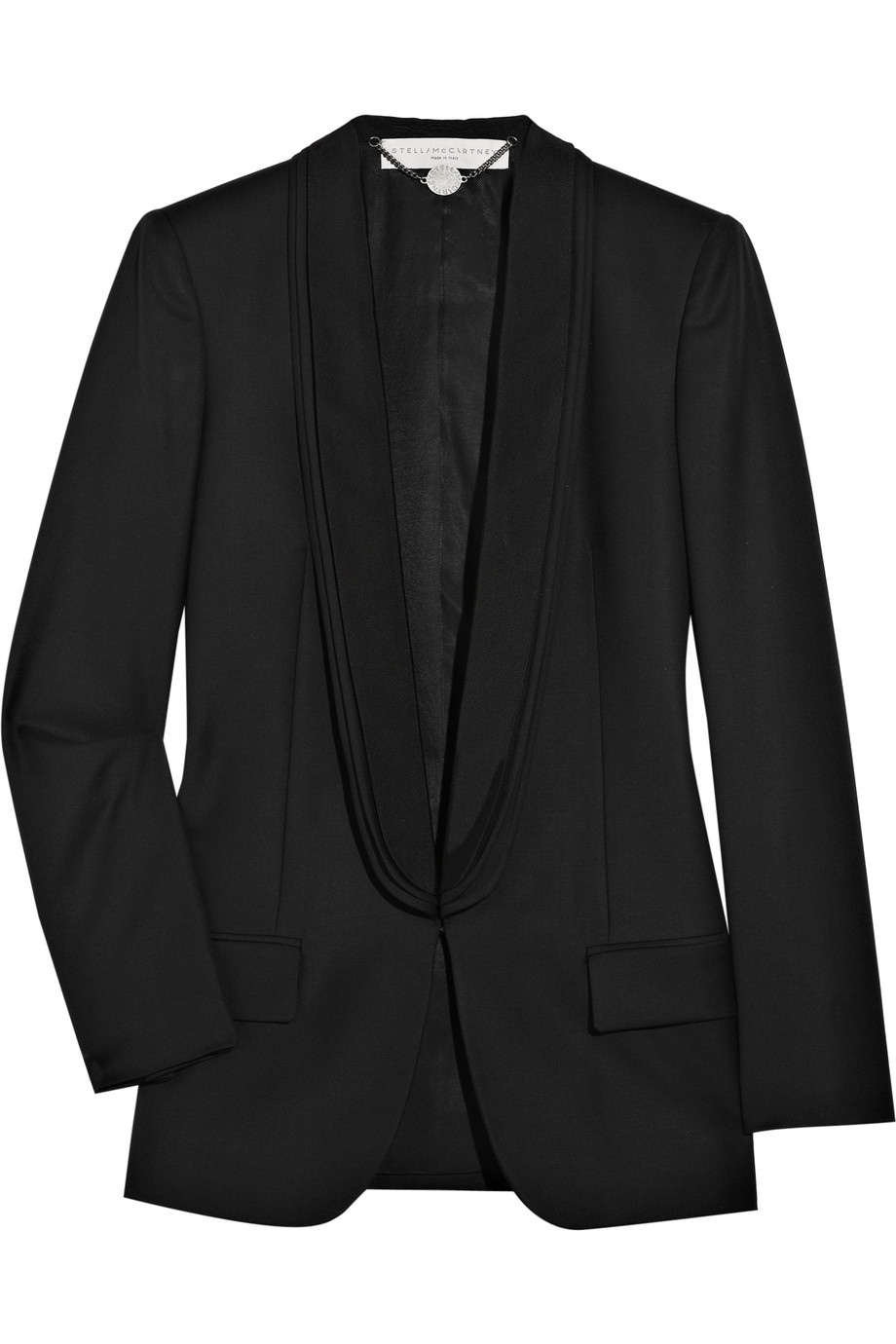Stella McCartney Wool-twill Tuxedo Jacket in Black - Lyst