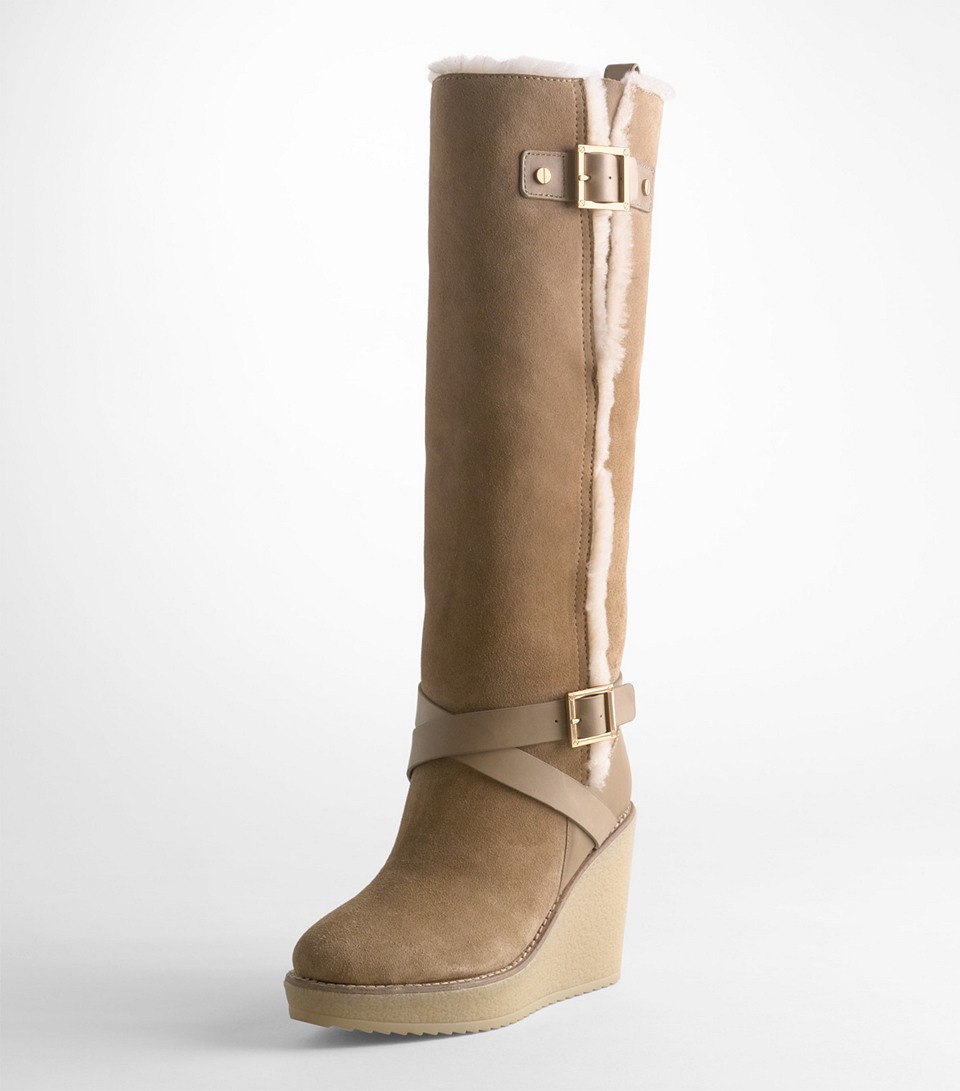 tory burch shearling boots