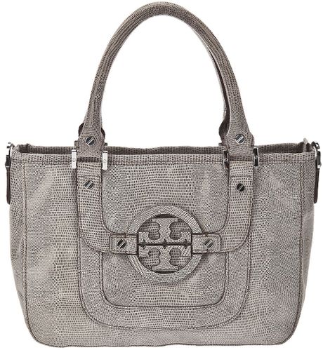 Tory Burch Leather Shoulder Bag in Gray (grey) | Lyst