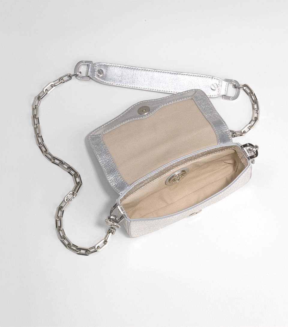 Tory Burch Vintage Metallic Silver Mini Bag Lyst