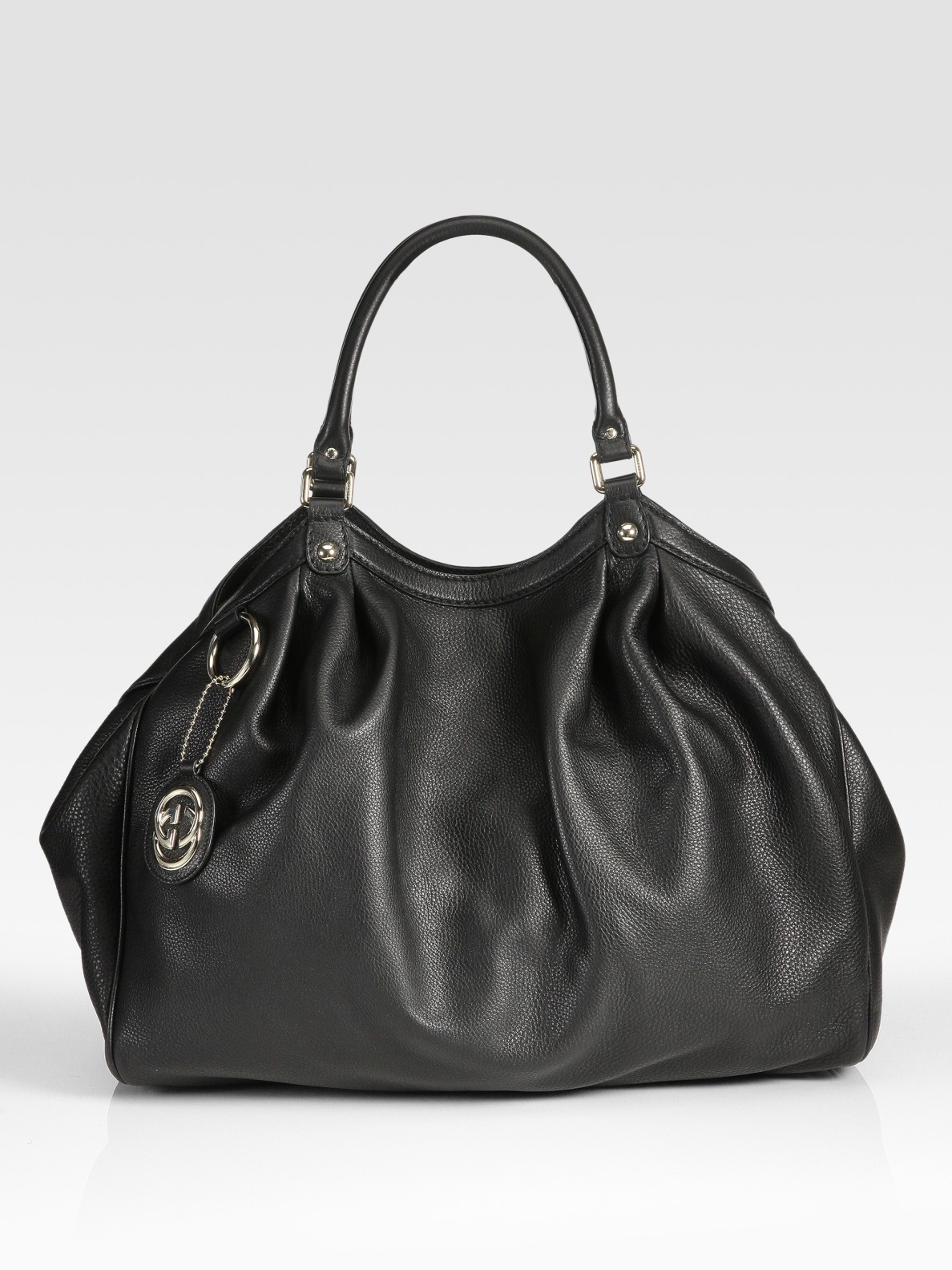 Gucci Ssima Sukey No Charm Two-way Tote Bag In Black