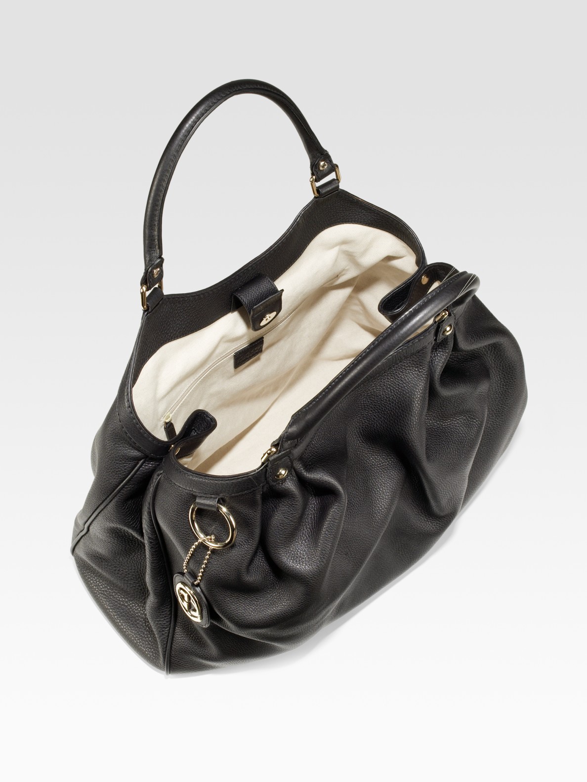 Gucci, Bags, Black Gucci Sukey Monogram Handbag