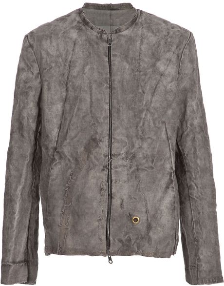 Label Under Construction Hemp Jacket in Gray for Men (grey) | Lyst