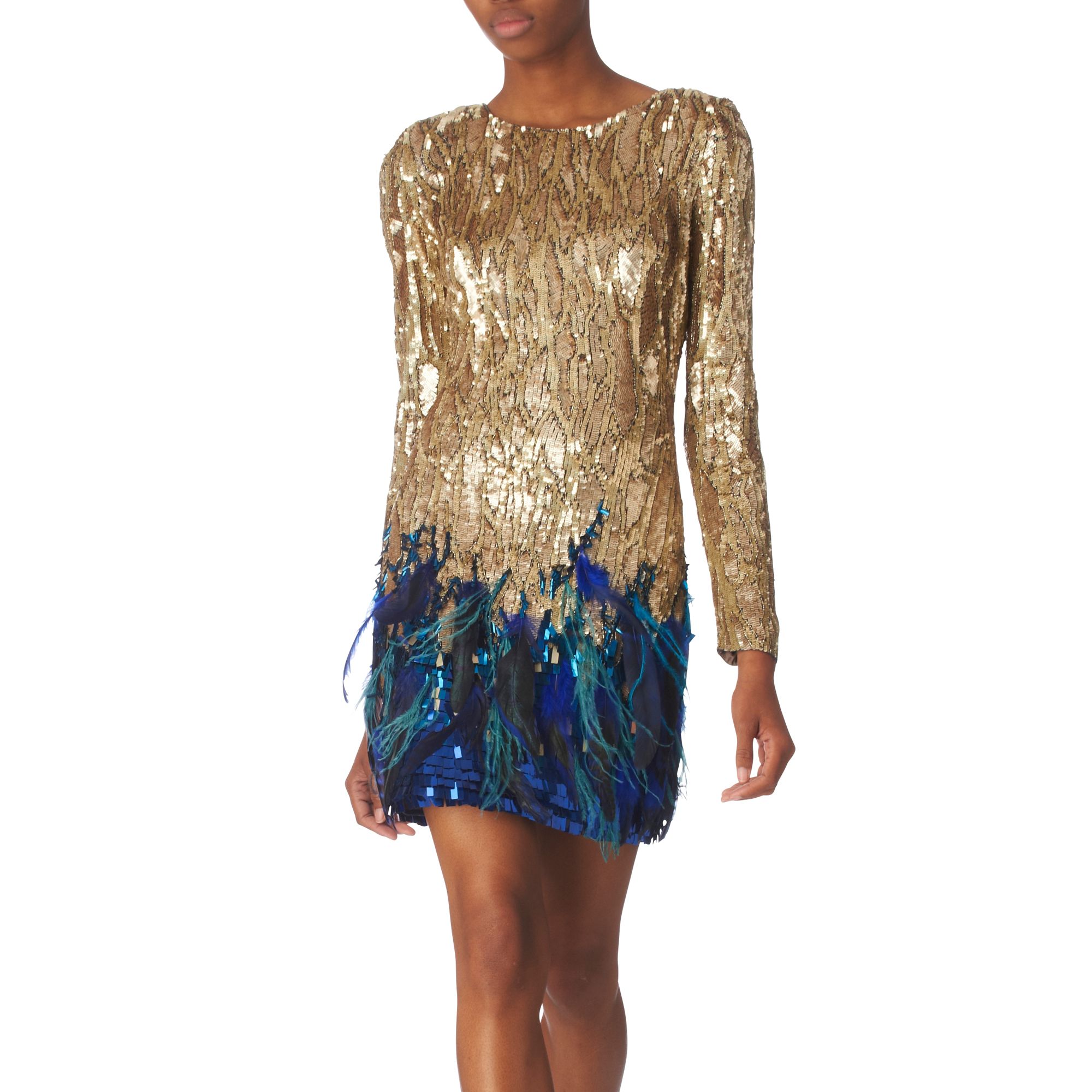 Matthew williamson Embellished Pleated Silk-chiffon Gown in Blue ... Matthew williamson Embellished Pleated Silk-chiffon Gown in Blue ...