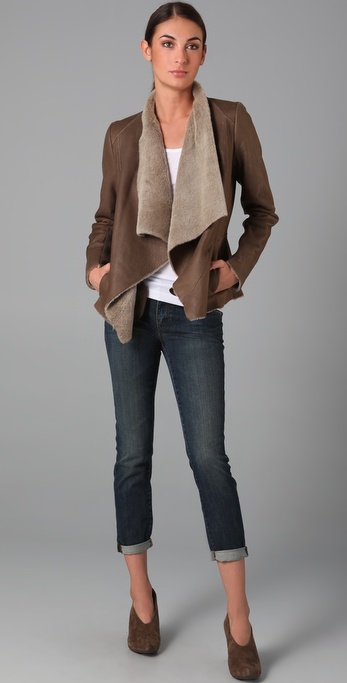 cascade shearling jacket