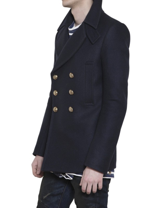 balmain peacoat