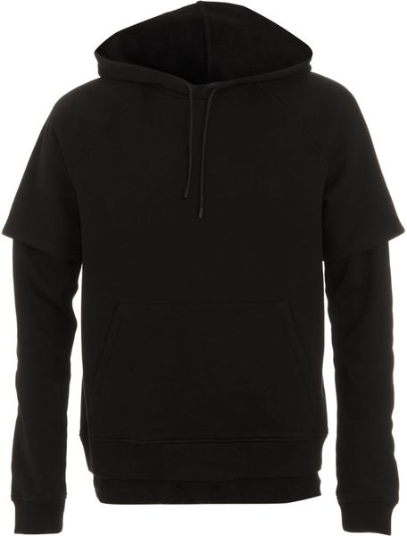 Givenchy Double Layer Hoodie in Black for Men | Lyst