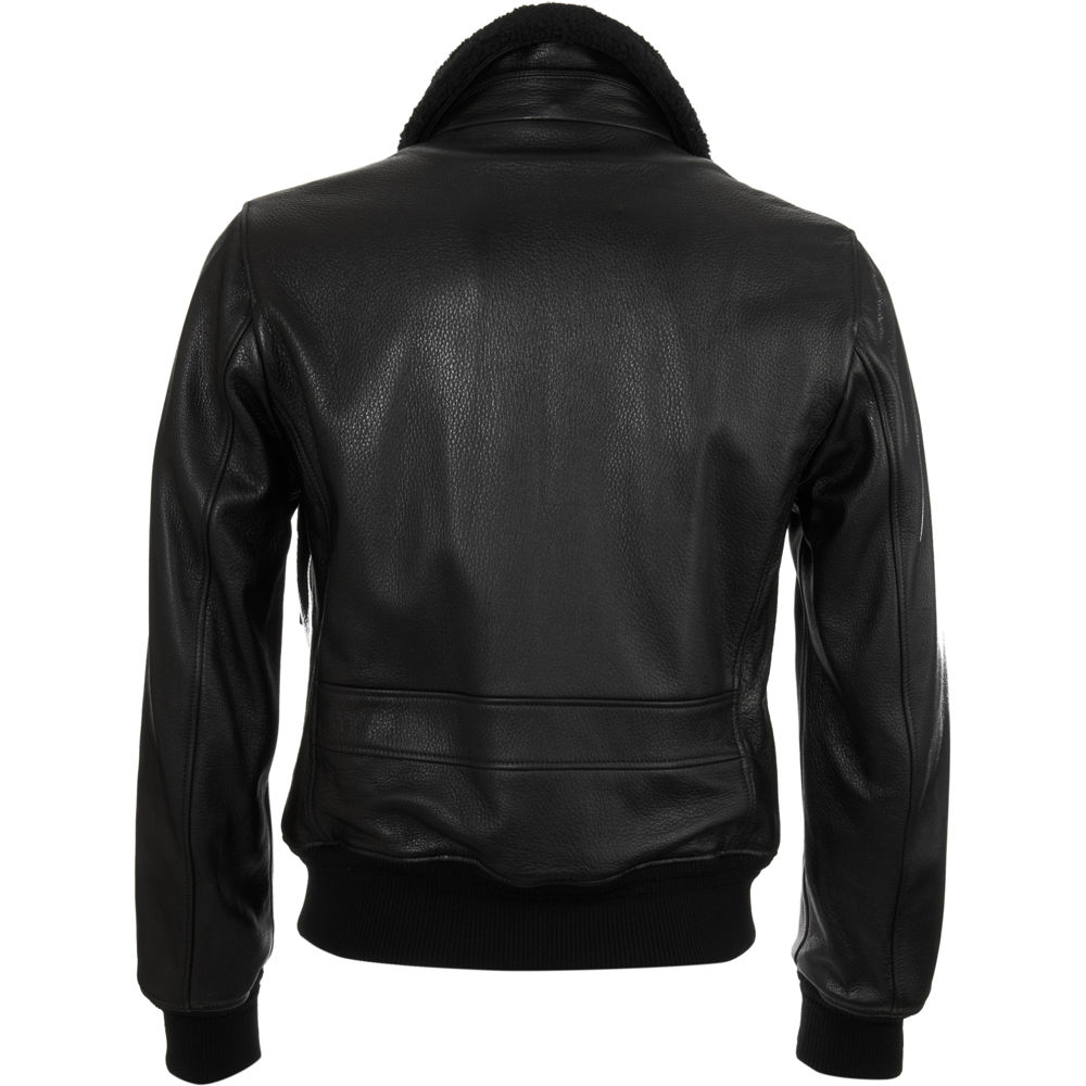 Saint laurent Leather Bomber Jacket in Black for Men | Lyst