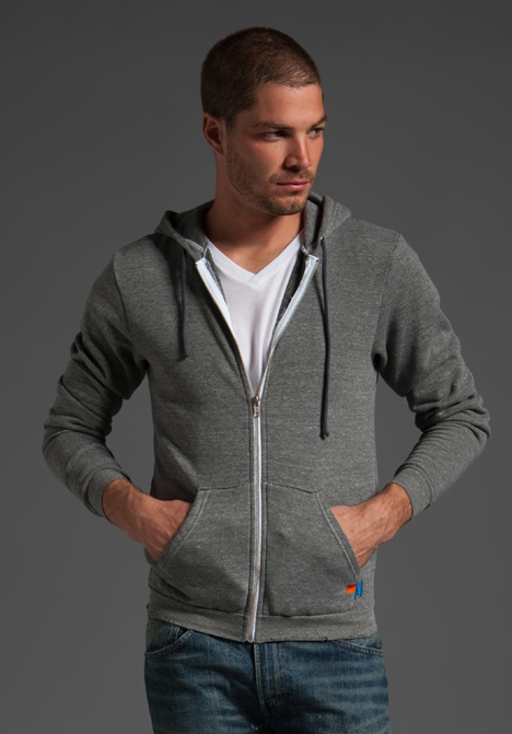 Aviator Nation Smiley Face Vintage Hoodie in Gray for Men (grey) | Lyst