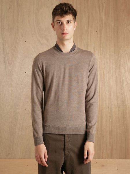 Maison Martin Margiela 10 Mens Fine Knit Sweater in Brown for Men | Lyst