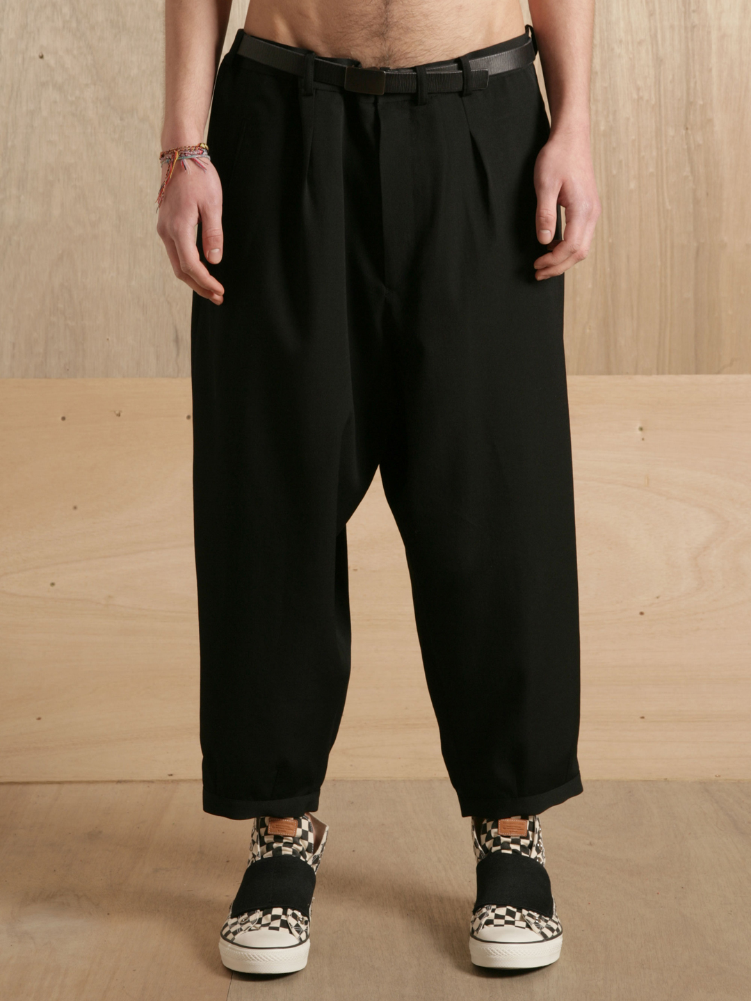 Yohji Yamamoto Mens Suspender Wide Pants in Black for Men | Lyst