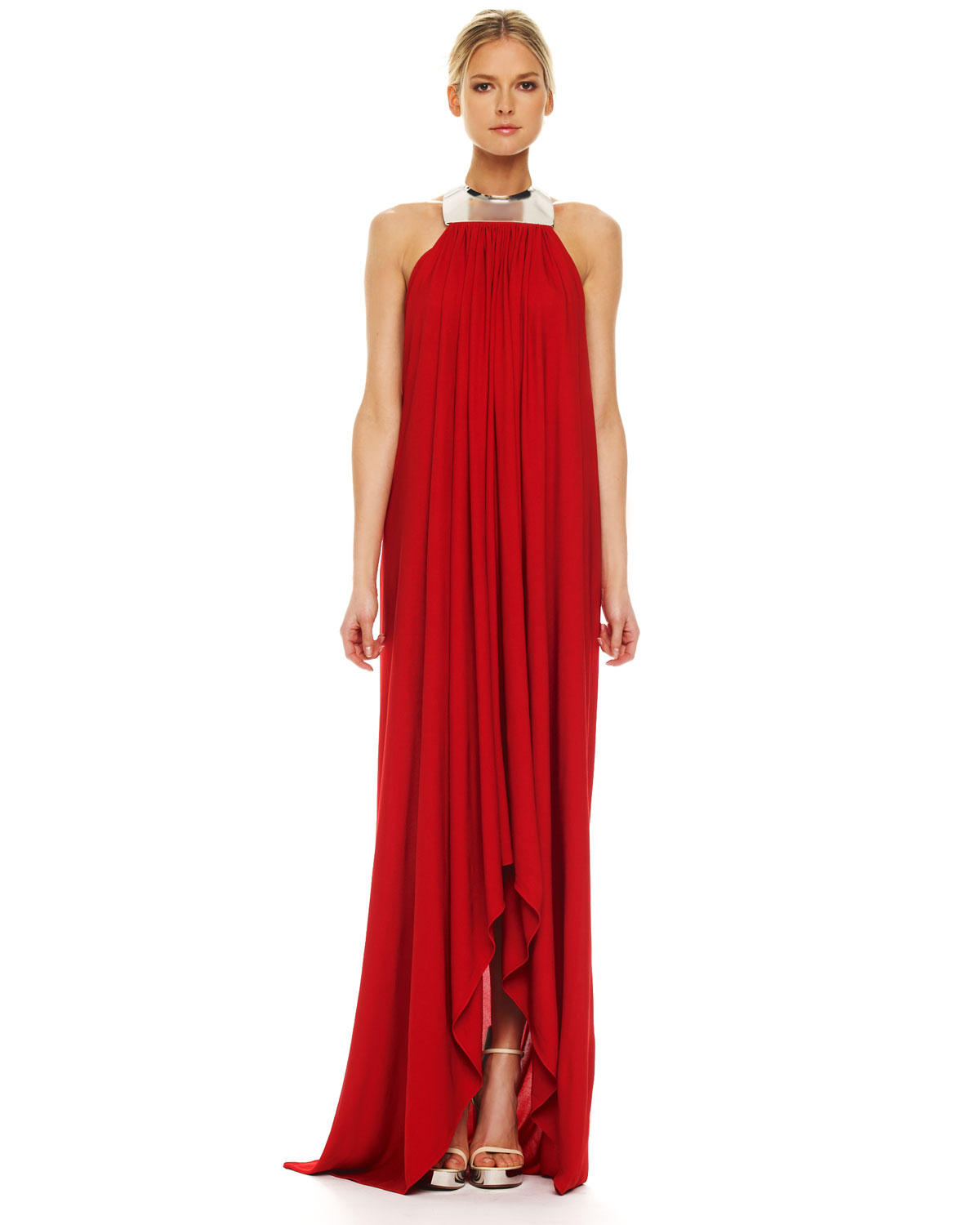 michael kors gowns red