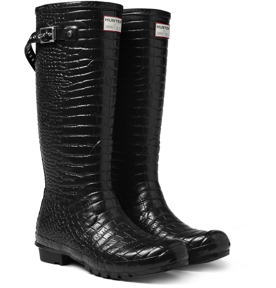 crocodile wellington boots