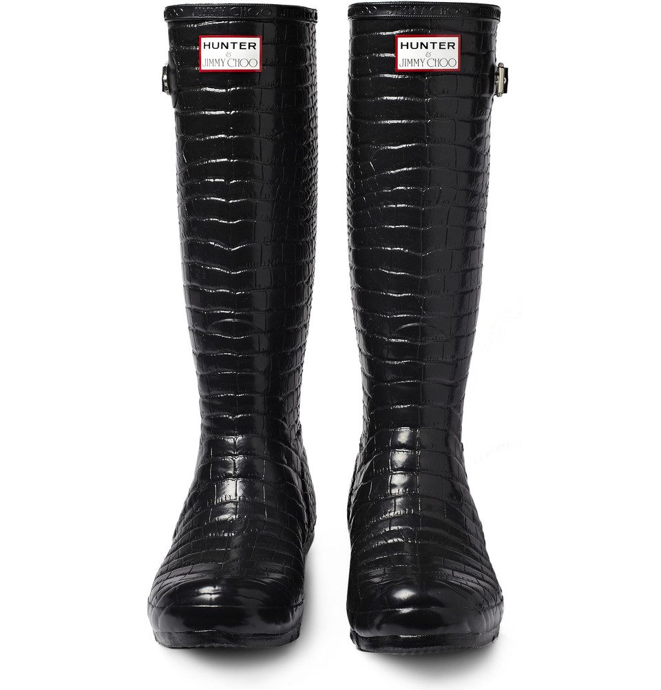 crocodile wellington boots