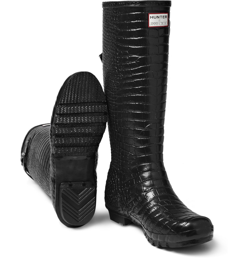 crocodile wellington boots