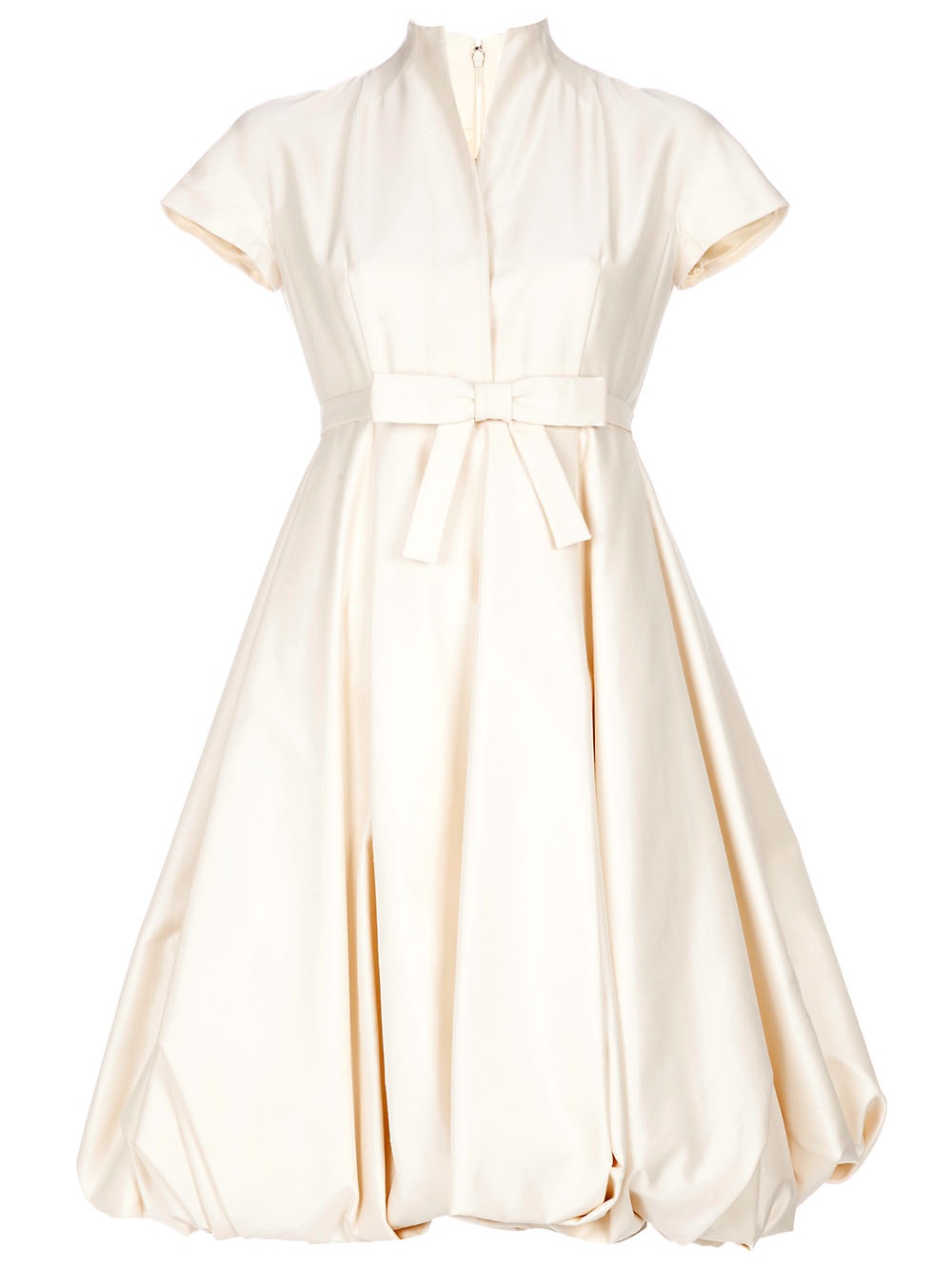 Dior Bow Detail Dress in White | Lyst