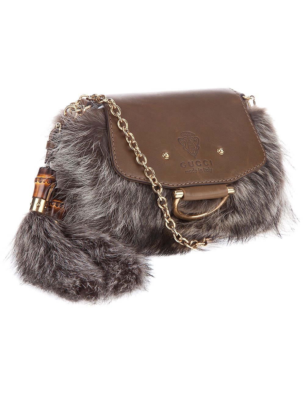gucci fur purse