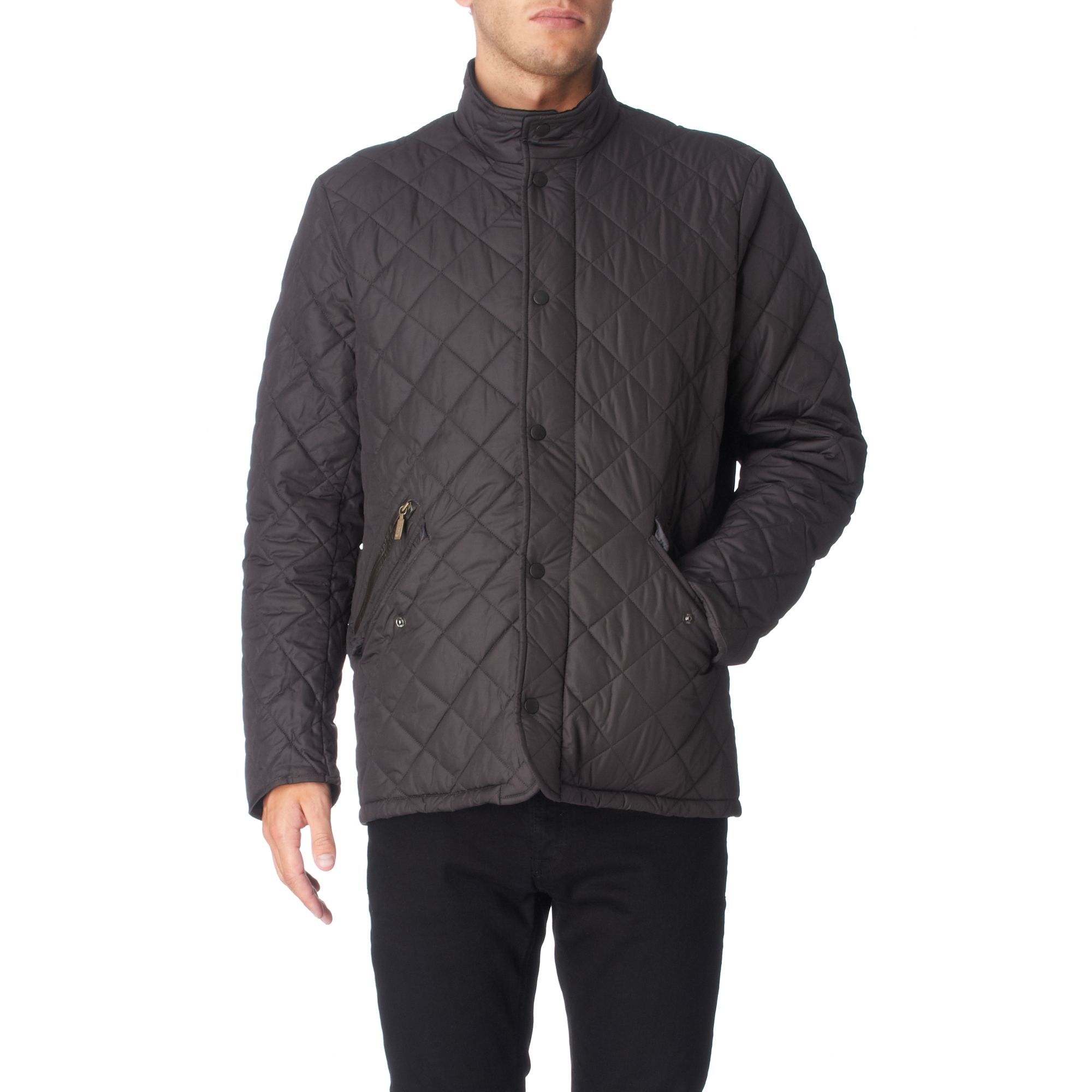 Barbour Chelsea Sportsquilt Jacket Charcoal in Gray for Men (charcoal ...