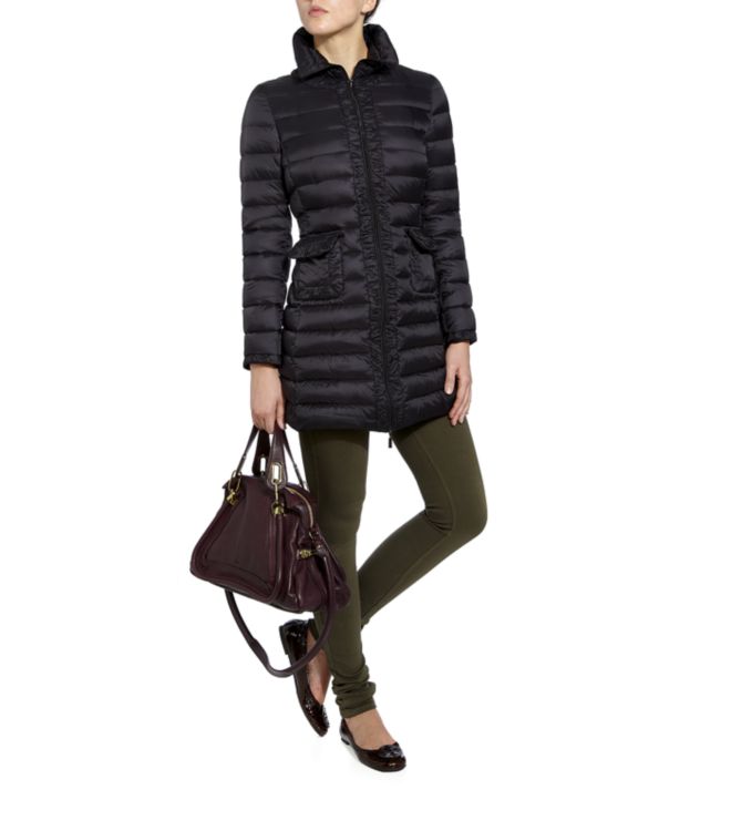 Moncler Gouet Quilted Coat in Black - Lyst