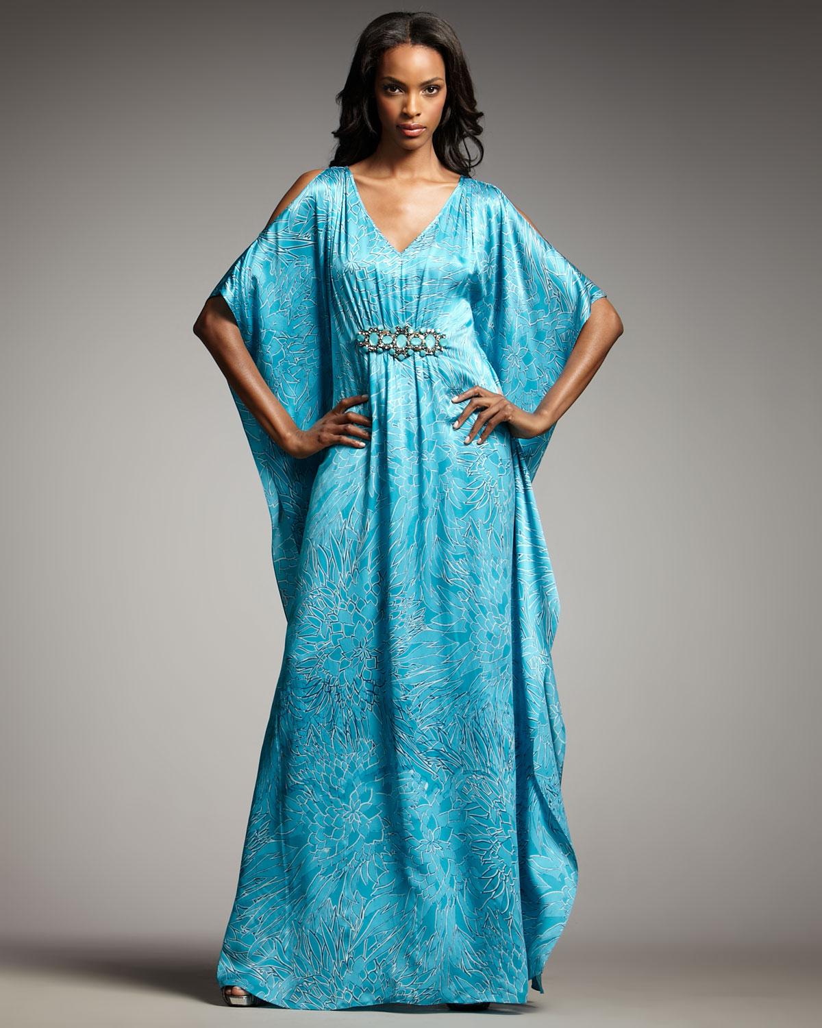 badgley mischka caftan