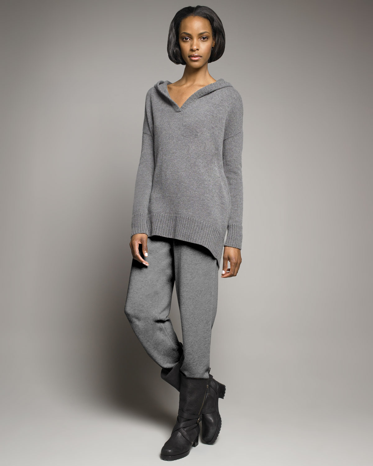 thick grey sweatpants womens