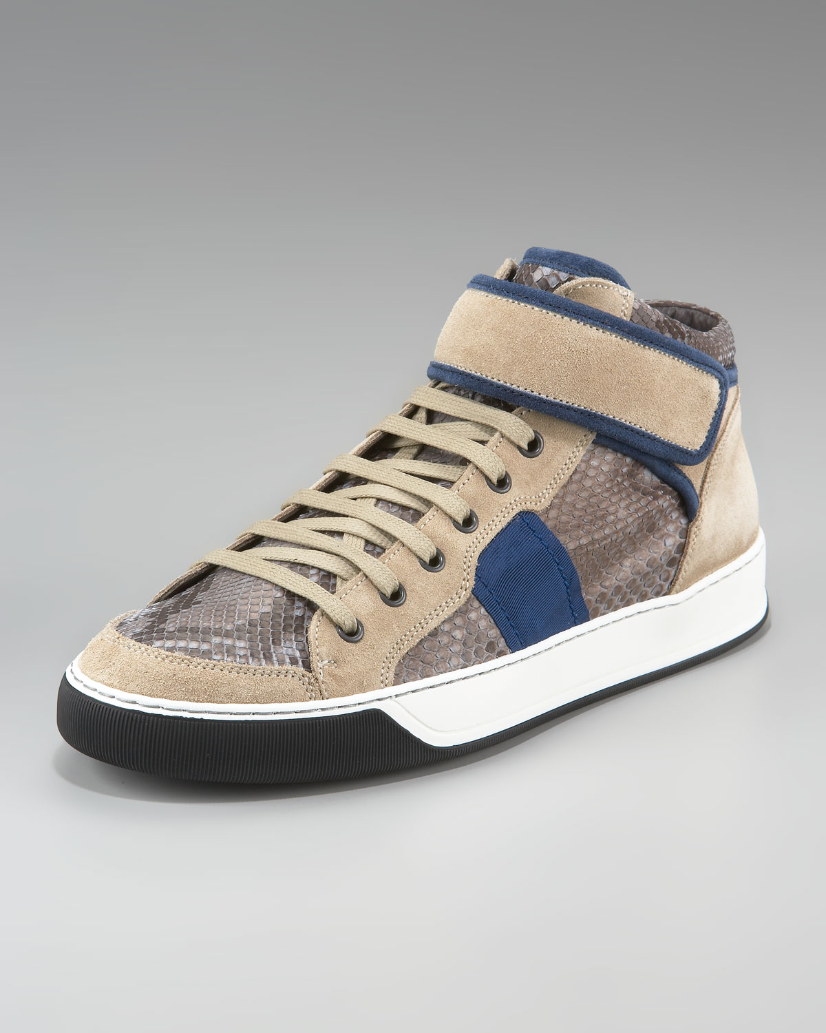 lanvin python sneakers