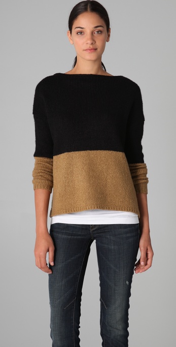Vince colorblock sweater Clearance