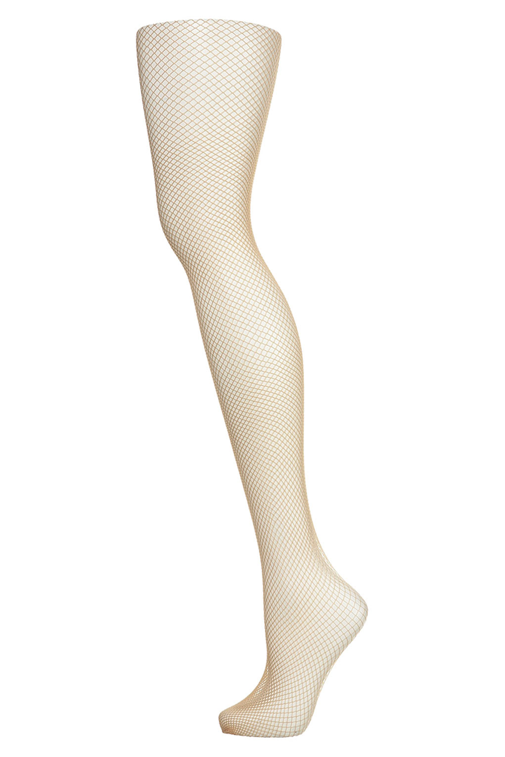 Topshop Fishnet Two Tone Tights in Beige (natural) | Lyst