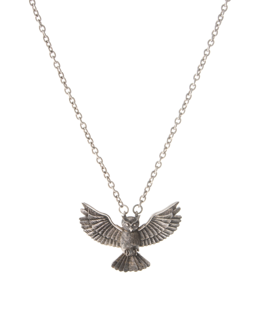 Owl necklace mens Clearance