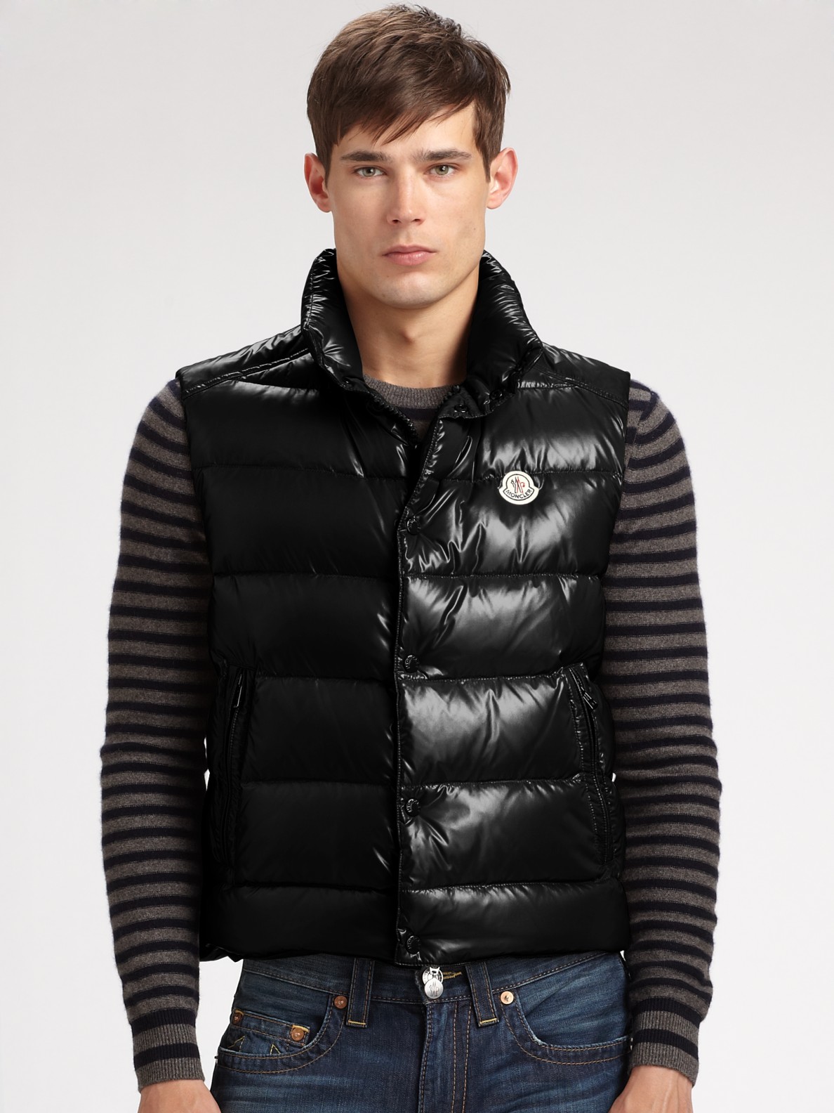 Moncler Tib Gillet Down Vest in Black for Men - Lyst