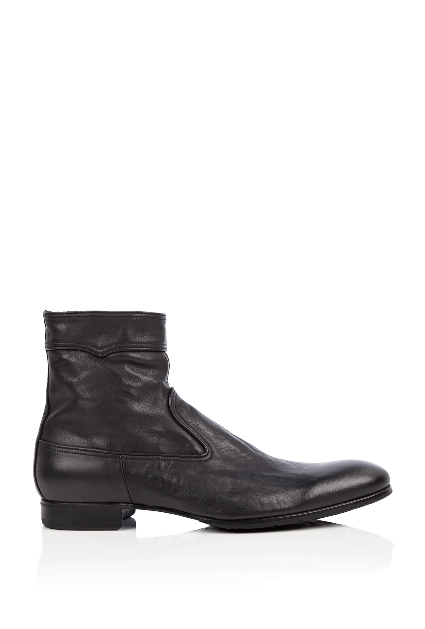 Paul Smith Black Dip Dyed Side Zip Kasmin Boots in Black for Men | Lyst
