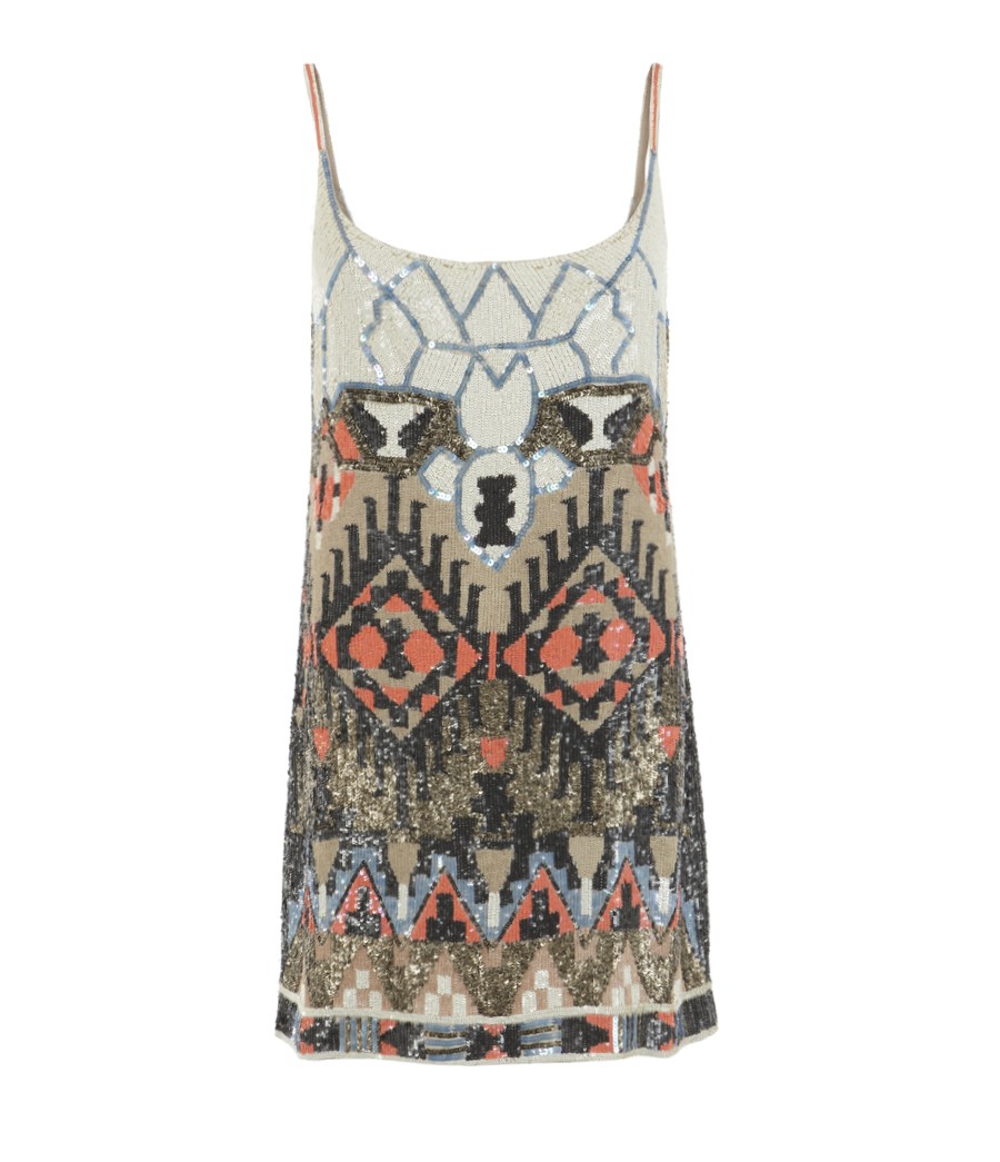 AllSaints Aztec Dress - Lyst