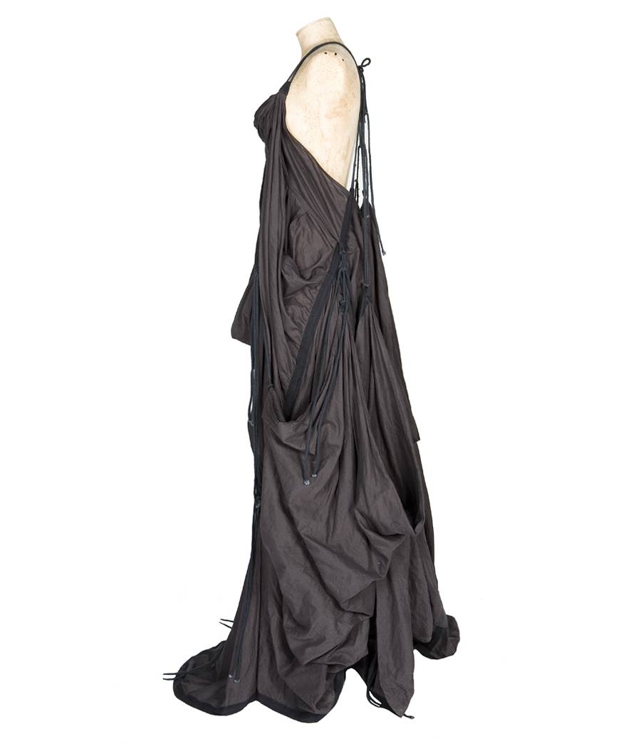 French Black Parachute Dress (Medium)