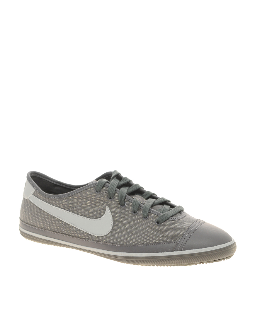 Nike Cotton Nike Flash Trainers in Grey (Gray) for Men | Lyst