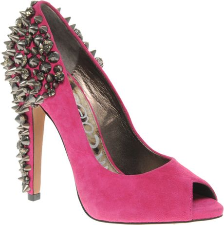 Sam Edelman Lorissa Suede Shoes With Spike And Diamante Detailing in ...